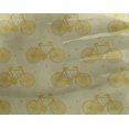 thumbnail image 4 of oneOone Georgette Viscose Fabric Dot & Bicycle Block Decor Fabric Printed BTY 42 Inch Wide, 4 of 4