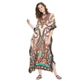 thumbnail image 2 of Caftans Longs pour Femmes, Robe Caftan Grande Taille, Robe de Soirée, Fête, Été, Plage, Robe d'Été, Manches Kimono, Robes Décontractées, 2 of 6