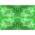 thumbnail image 1 of Ahgly Company Machine Washable Indoor Rectangle Transitional Neon Green Area Rugs, 7' x 10', 1 of 7