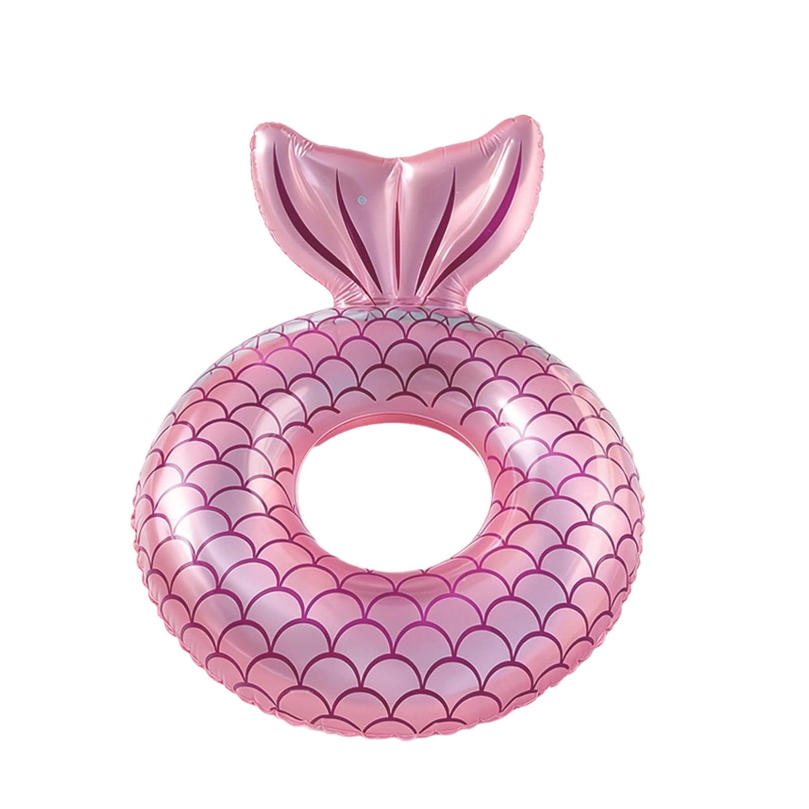 ZoneYan Bouée Sirène Enfant – Anneau Gonflable Paillettes, Flotteur Sécurisé Pour Piscine/Plage, 3-9 Ans, 35 Kg