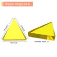 thumbnail image 2 of Uxcell 200g Stained Glass Mosaic Triangle 0.55'' Bright Yellow Glass Mosaic Tiles Bulk for Craft Handmade Project, 2 of 8