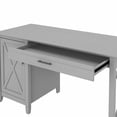 thumbnail image 2 of Bush Furniture Key West 54W Computer Desk with Keyboard Tray and Storage in Reclaimed Pine, 2 of 7