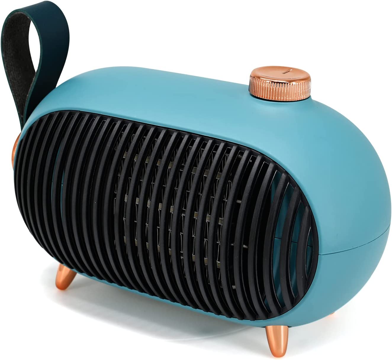 Jinsinto Discount Space Heater - Mini Portable Space Heater for Home and Office - Small Energy Efficient Space Heater with Overheat Protection - Retro Space Heater for Bedroom, Camping Tent, RV Trailer,Green