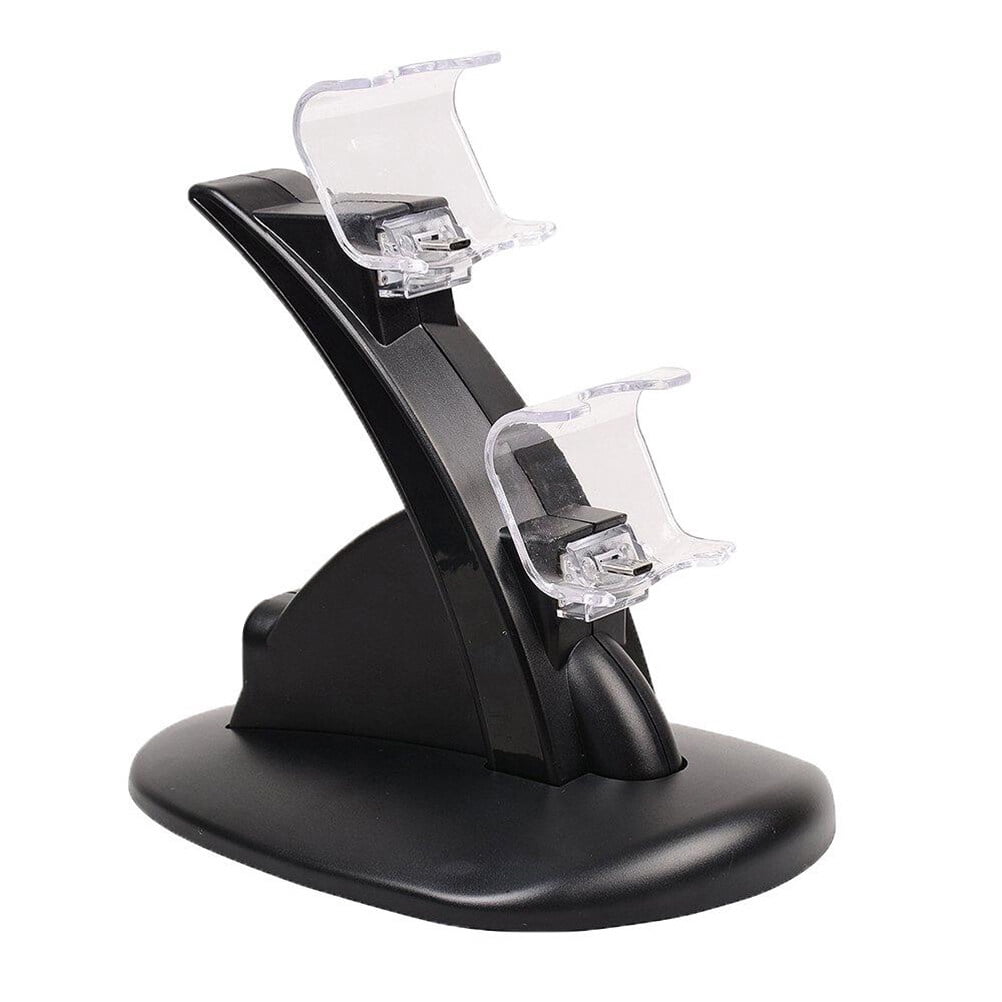 PS4 Controller Station de Charge Chargeur Double USB Support de Charge Station d'Accueil pour Playstation 4 PS4 Controller et PS4 Pro Manette (Noir)