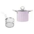 thumbnail image 2 of 3L Deep Frying Pot with Strainer Kitchen Frying Pan for Frying Party Kitchen Violet, 2 of 9