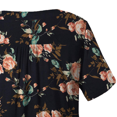 thumbnail image 2 of Woman Plus Size Short Sleeve Floral Blouses Henley T-Shirts V Neck Button Tunic Tops  M-4xl, 2 of 3