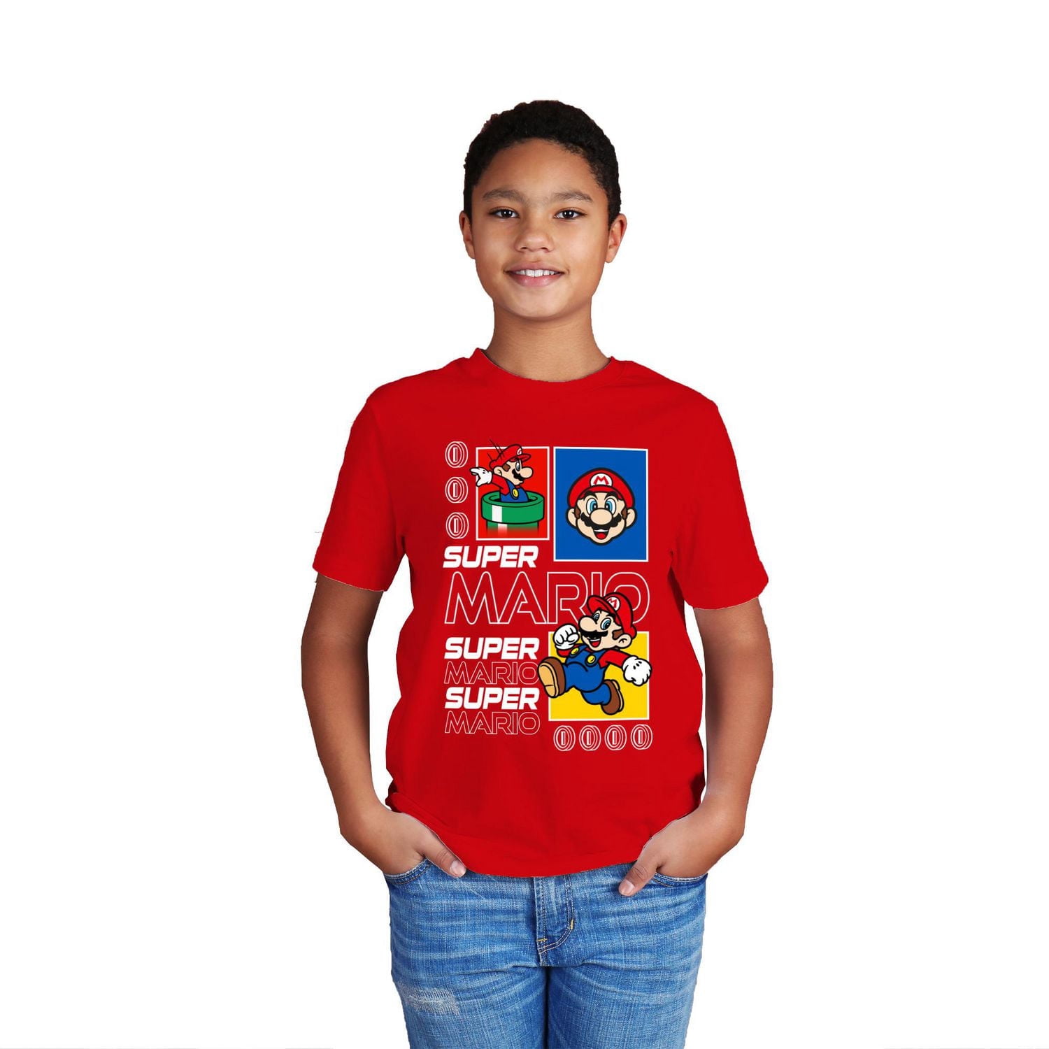Super Mario Boys T-Shirt Manche Courte Future Mario
