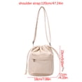 thumbnail image 2 of Vaidha Canvas Shoulder Bag Crossbody Small Cloth Bag Multiple Backpack Styles, 2 of 2