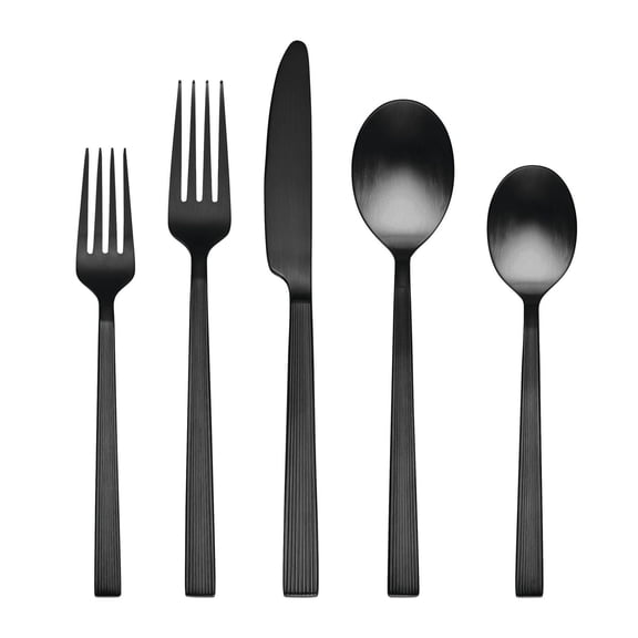 Service De Couverts De 20Pièces Satin Noir River De Better Homes & Gardens