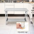 thumbnail image 4 of EDTara 48"x30" Stainless Steel Work Table, NSF Folding Table Commercial Heavy Duty Prep Table with Adjustable Undershelf for Kitchen, Restaurant, Garage, Home, 4 of 7