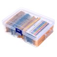 thumbnail image 1 of Amdohai 2600 Pcs 130 Valeurs 1/4W 0.25W 1 % Résistances à Film Métallique Assortiment Pack Kit Ensemble Lot Résistances Assortiment Kit, 1 of 8