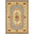 thumbnail image 1 of Unique Loom Tapis Motif Médaillon Versailles 6' x 9' Rectangle Ardoise Bleu/ivoire, 1 of 2