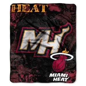 Miami Heat 50"x60" Royal Plush Raschel Throw Blanket - Drop Down Design