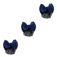 thumbnail image 4 of Decodeary Professional Hair Plate Mesh Pocket Practical Snood Net Elegant And Professional Gold rim -  Blue 3Set, 4 of 6