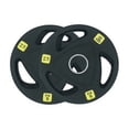 thumbnail image 3 of HAJEX Olympic Rubber Tri-Grip Plates Set 2 inch - 330LB Set - ( 11LB, 33LB, & 44LB), 3 of 5