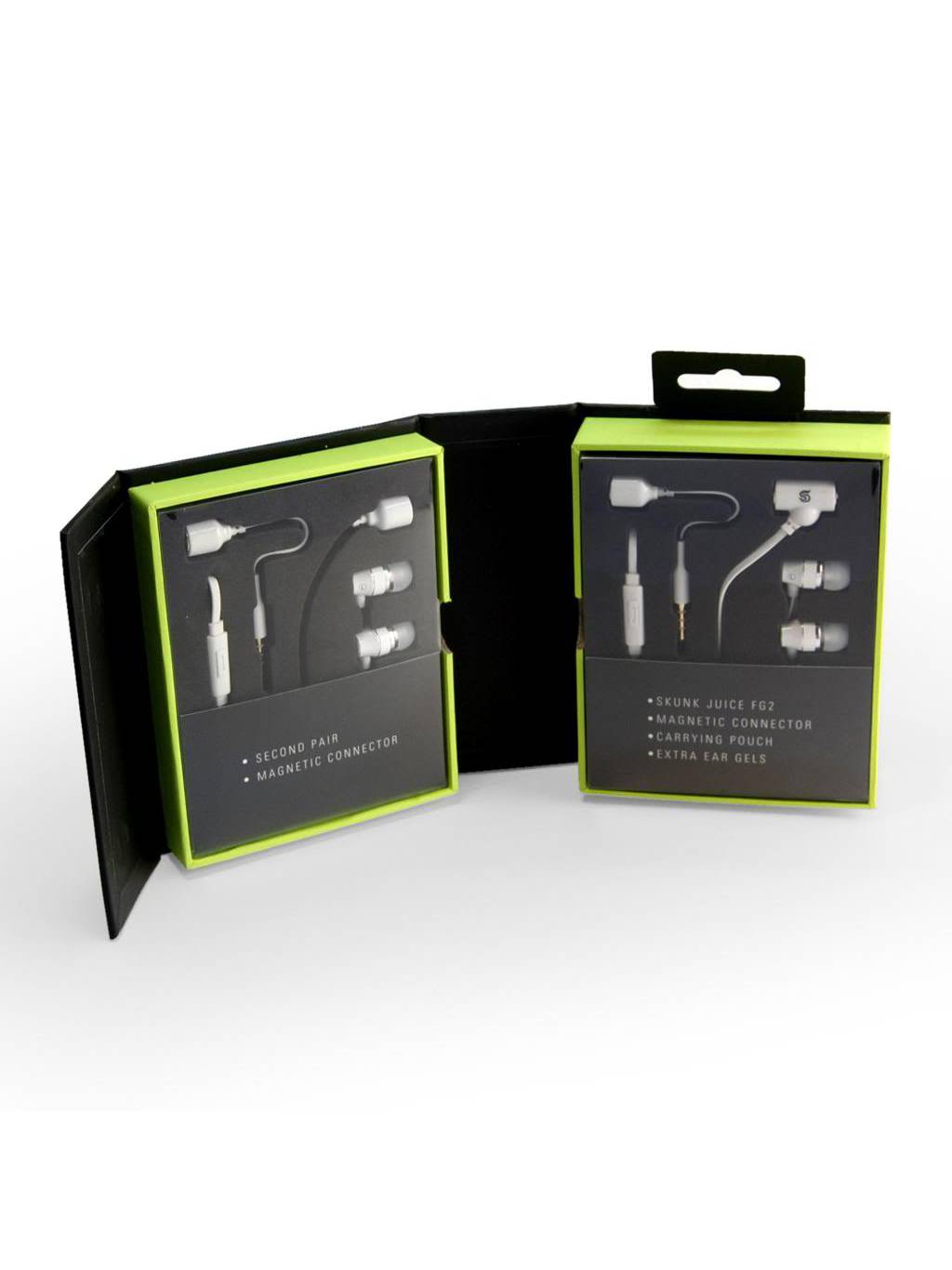 Skunk Juice FG-2 Earbuds - White
