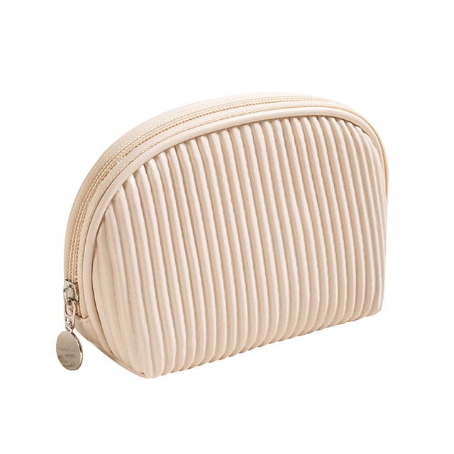 Travel Makeup Bags for Women Makeup Bag Pleated Wash Bag Travel Portable Half Round Storage Bag Makeup Travel Bags for Women Travel Makeup Bag Small Small Travel Makeup Bag