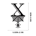 thumbnail image 1 of Spider Halloween Decoration Hang Tag Set with 26 Iron Letters 5.3 cm x 9 cm, Black Rope Included, 1 of 4
