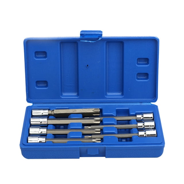 Extra Long Torx Star Bit Socket Set Premium Cr-V Steel 7-Piece Star Bits T25 T30