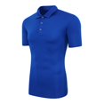 thumbnail image 3 of Adidas Polo de Performance pour Hommes, TG, Bleu Royal Collégial, 3 of 3