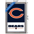 thumbnail image 2 of NFL Chicago Bears - Logo 21 Wall Poster, 22.375" x 34" Framed, 2 of 4
