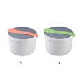 thumbnail image 3 of tredstone Home Office Hotel Portable Microwave Oven Rice Cooker Food Grade Steamer Pot Household Cookware Kitchen Gadget Green, 3 of 9