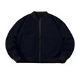 thumbnail image 4 of Veste Bomber pour Hommes Patchwork Manteaux Automne Hiver, 4 of 6