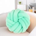 thumbnail image 4 of YAOMOBB Handmade Throw Pillows Breathable Knot Pillow Ball Round Handmade Throw Pillows with Braided Design, 4 of 7
