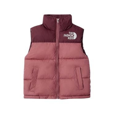 Winter Savings! SROBPTY Toddler Winter Jackets, Boys' and Girls' Down Vests Stand Collar Patchwork Children's Clothing Outer Wear Sports Style Casual Tops Sleeveless Jackets Red, 14 Years