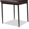 thumbnail image 4 of Baxton Studio Blaise Brown Faux Leather Dining Chair (Set of 4), 4 of 5