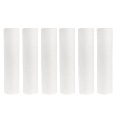 6pcs Water Filter Whole House 1um Sediment Filter Home Water Filter Cartridge