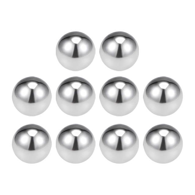 Uxcell Billes de Roulement Métriques en Acier Inoxydable 304 Grade G100 Billes de Précision 13 mm /0,51 Pouces