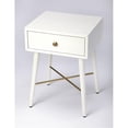 thumbnail image 1 of Butler Specialty Delridge End Table In White And Gold, 1 of 7