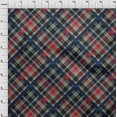 thumbnail image 3 of oneOone Cotton Poplin Fabric Tartan Check Printed Fabric 1 Yard 42 Inch Wide, 3 of 4