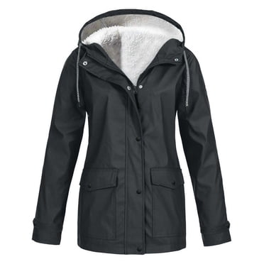 Manteau de Ski Imperméable pour Femme Grande Taille en Velours, Couleur Unie, Chaud, Manteau d'Hiver pour la Neige, Alpinisme, à Capuche