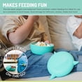 thumbnail image 5 of Melii Silicone Bowls with Lid, Shark for Babies, Toddlers, Adults - Blue - 1 Unit, 5 of 5