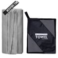thumbnail image 1 of 2 Pcs Microfiber Towel Super Absorbent and Durable for Travel and Sports, 1 of 3