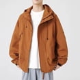 thumbnail image 3 of Styesk Jackets for Men Men's Spring And Charge Coat Thin Outdoor Mountaineering And Riding Windproof Work Coat, 3 of 4
