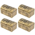 thumbnail image 1 of KAKOWELY 4 Pcs Pirate Storage Boxes Mini Pirate Treasure Chests Vintage Pirate Boxes,3.23"X1.81"X1.77", 1 of 5
