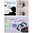 thumbnail image 3 of maskred Happy Birthday Projector Photography Adjustable Projection Lamp Battery Powered Background Celebration Light Type 5 Round 1Set, 3 of 6