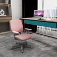 thumbnail image 2 of Vinsetto Mesh Office Chair, Small Computer Desk Chair, Space Saving, Pink, 2 of 10