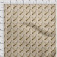 thumbnail image 4 of oneOone Velvet Light Brown Fabric Abstracts Craft Projects Decor Fabric Printed By The Yard 58 Inch Wide, 4 of 5