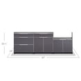 thumbnail image 4 of NewAge Products Outdoor Kitchen Aluminum 4 Piece Cabinet Set with Countertops, 4 of 12