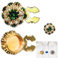 thumbnail image 1 of Rhinestone Button Covers Crystal Buttons For Clothing Detachable Shirt Button Clips Buttons Jewelry Button Snaps With Pliers Press, 1 of 1