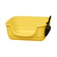 thumbnail image 3 of GROWTH TANK Cat Litter Box Anti Splashing Portable U Shape Lowered Front for Indoor Cats Yellow, 3 of 9
