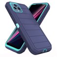 thumbnail image 4 of Asuwish Compatible with T-Mobile Revvl 6/6X 5G Phone Case Hybrid Rugged Shockproof Hard Protective Drop Proof Full Body Heavy Duty Mobile Cell Cover for Tmobile Revvl6 X Revvl6X Women Men Blue, 4 of 6