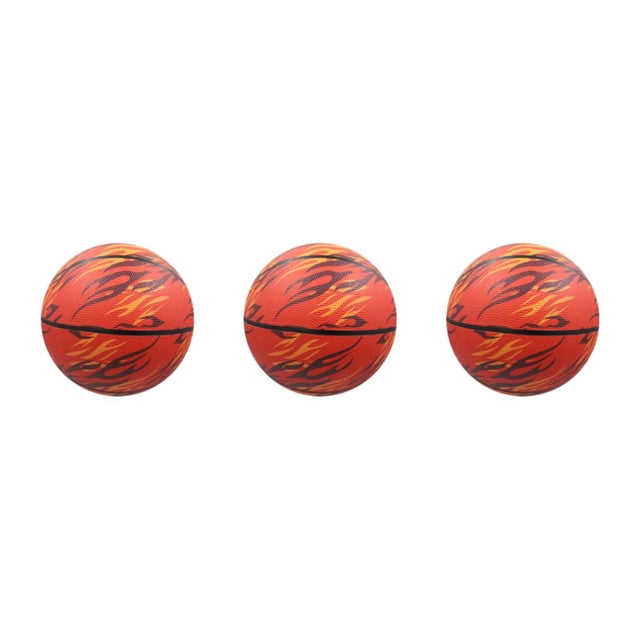 mmirethe PU Durable Kids Basketball For Training And Match Eco-friendly Ingredients Impact-resistant Red- size 7 3Set