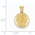 thumbnail image 2 of 14K Yellow Gold Polished and Satin St. Christopher Medal Pendant, 2 of 2