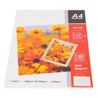 Matte Photo Paper,20Pcs Matte Photo Paper Photo Printer Paper High Light Photo Paper Smart Functionality