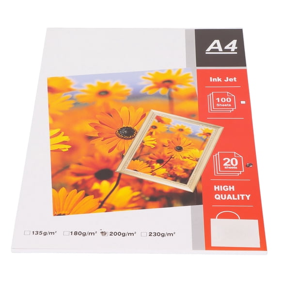 High Light Photo Paper, Matte Photo Paper 20 Pieces A4 Paper Widely Used Glossy For Printing For Photo For Document
